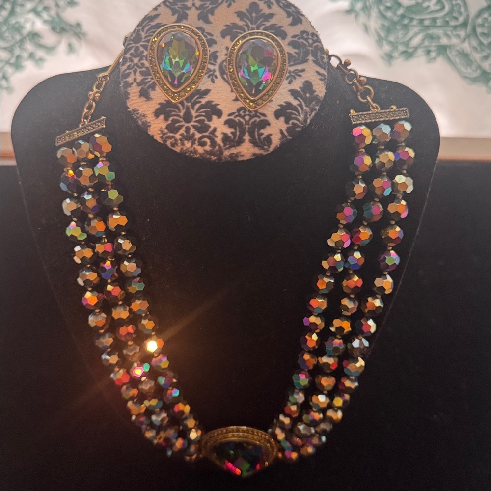 Heidi Daus Crystals Multicolor Statement Necklace… - image 7